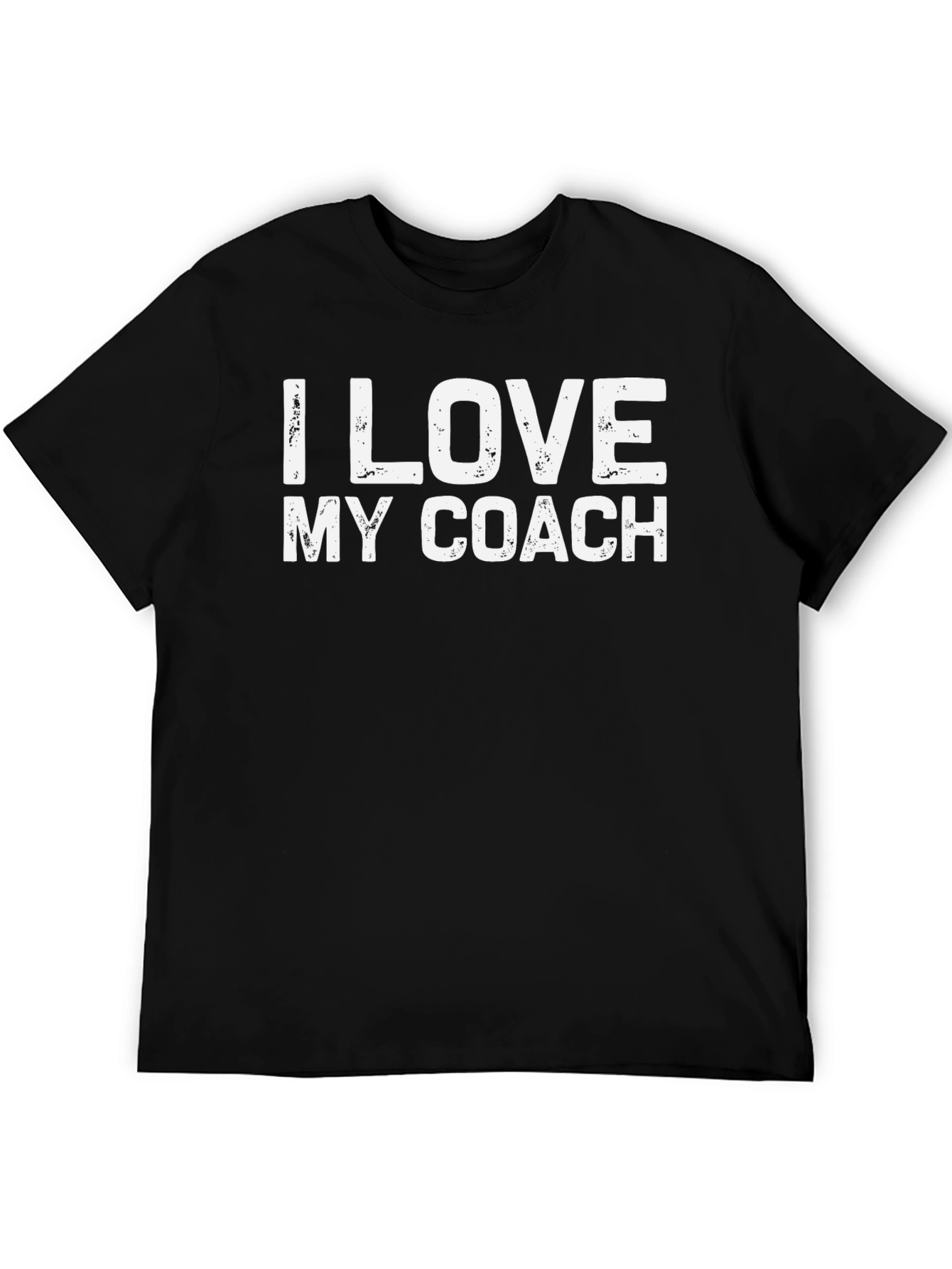 I Love My Coach Black T-Shirt