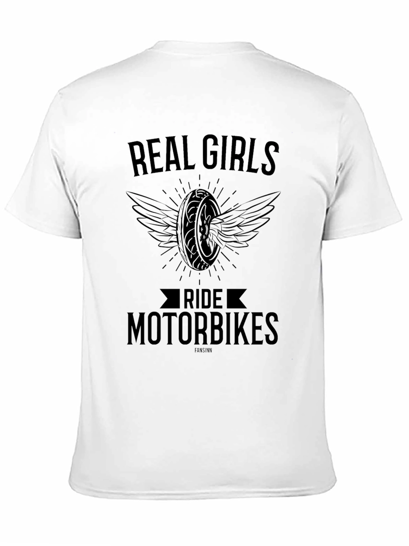 Real Girls Ride Motorbikes Black T-Shirt