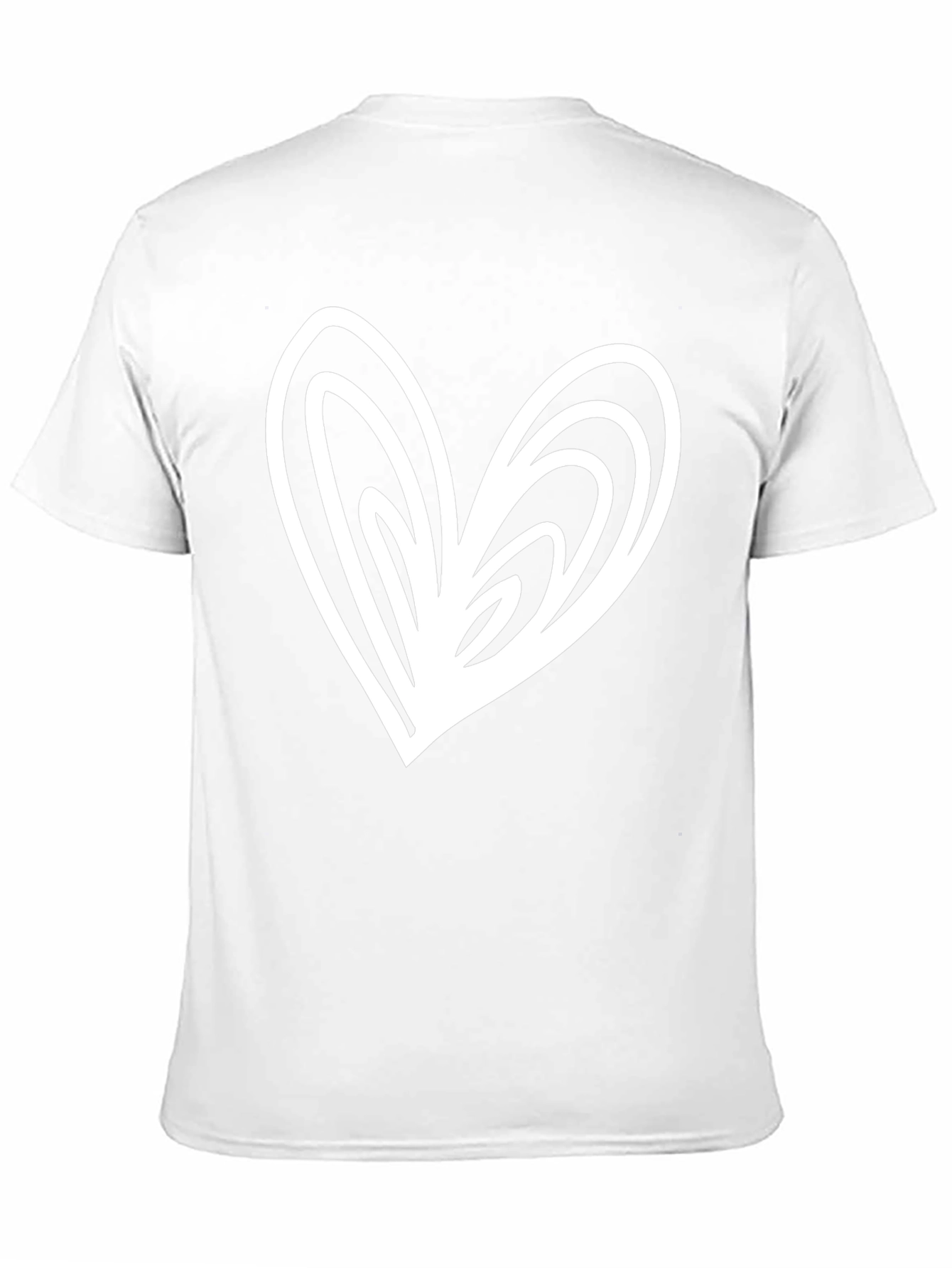 Heart Graphic Tee - Black Casual T-Shirt