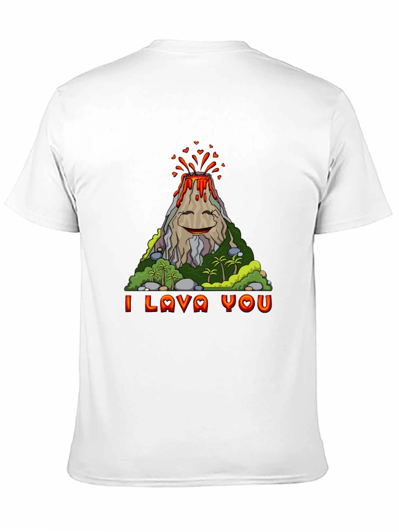 Funny I Lava You Volcano Graphic Tee