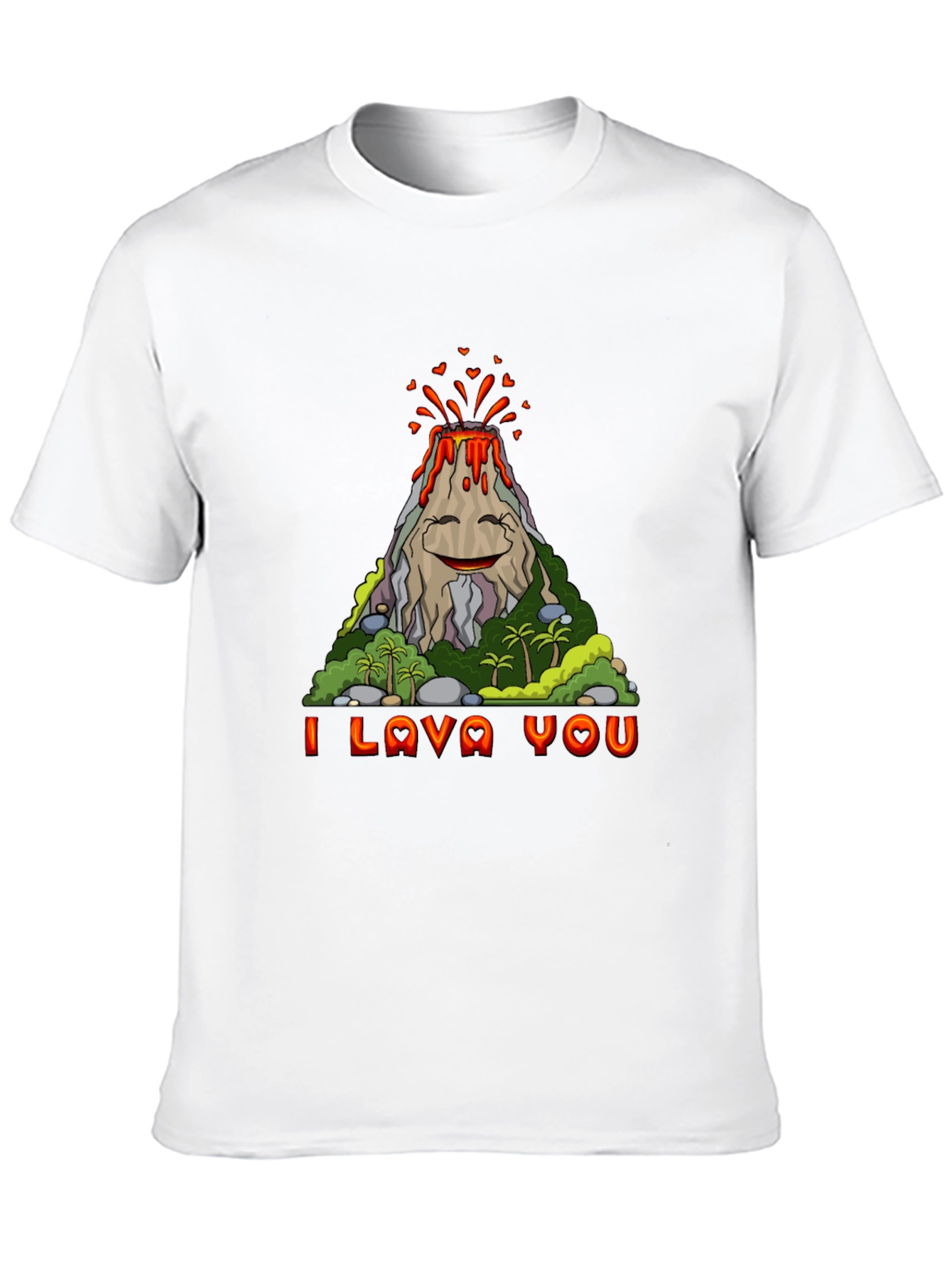 Funny I Lava You Volcano Graphic Tee