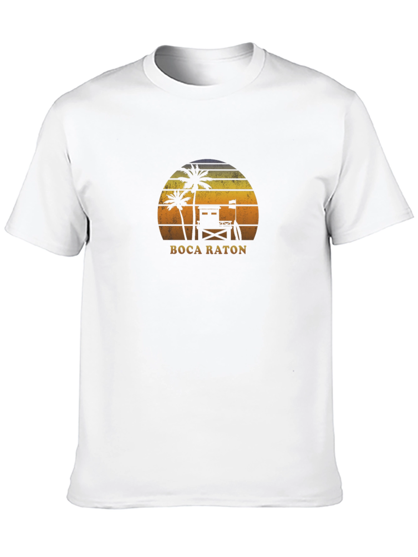 Boca Raton Graphic Tee - Beach Sunset T-Shirt