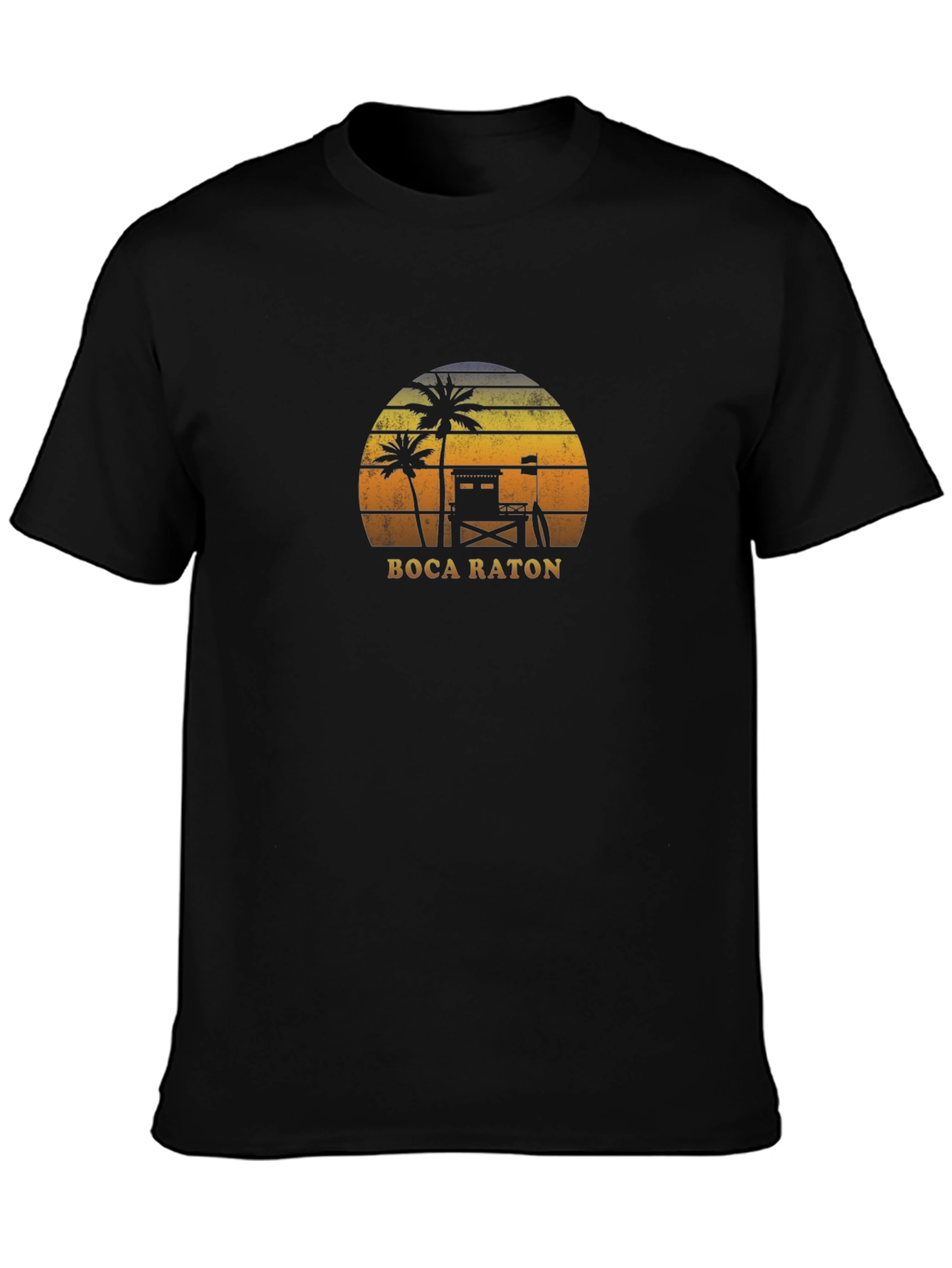 Boca Raton Graphic Tee - Beach Sunset T-Shirt