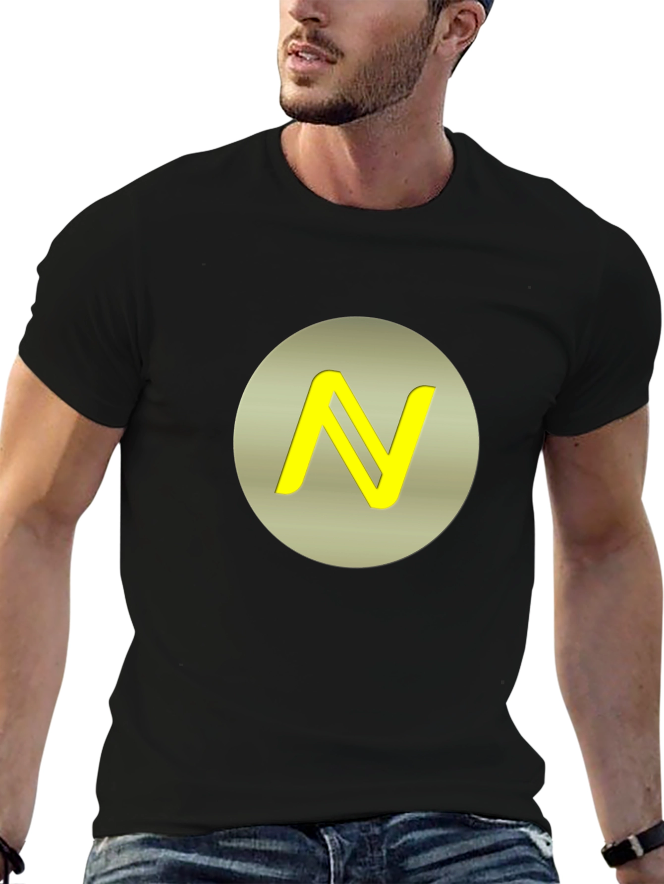 Abstract N Logo T-Shirt - Stylish Modern Design