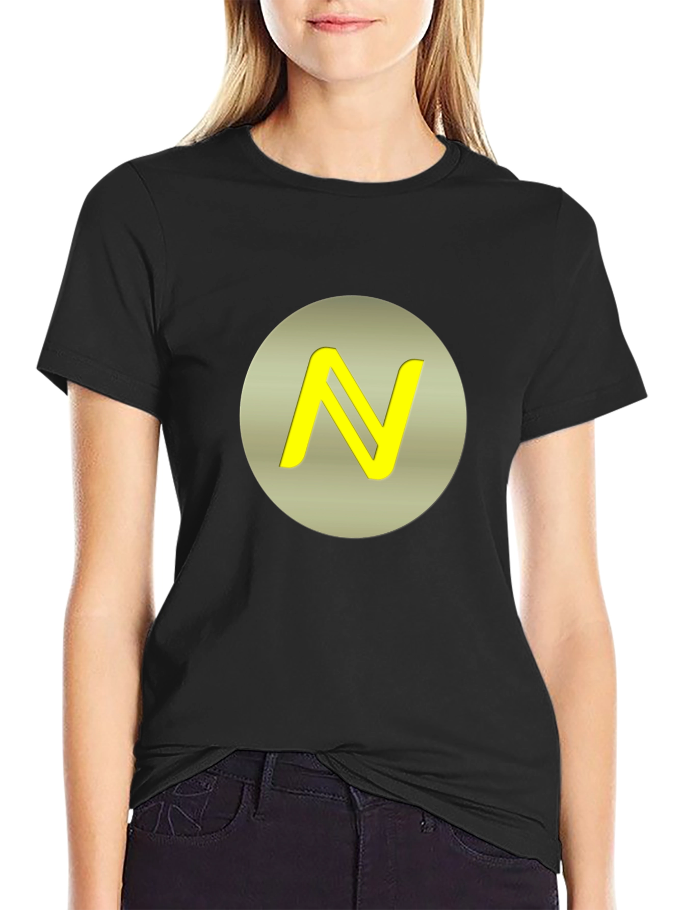 Abstract N Logo T-Shirt - Stylish Modern Design