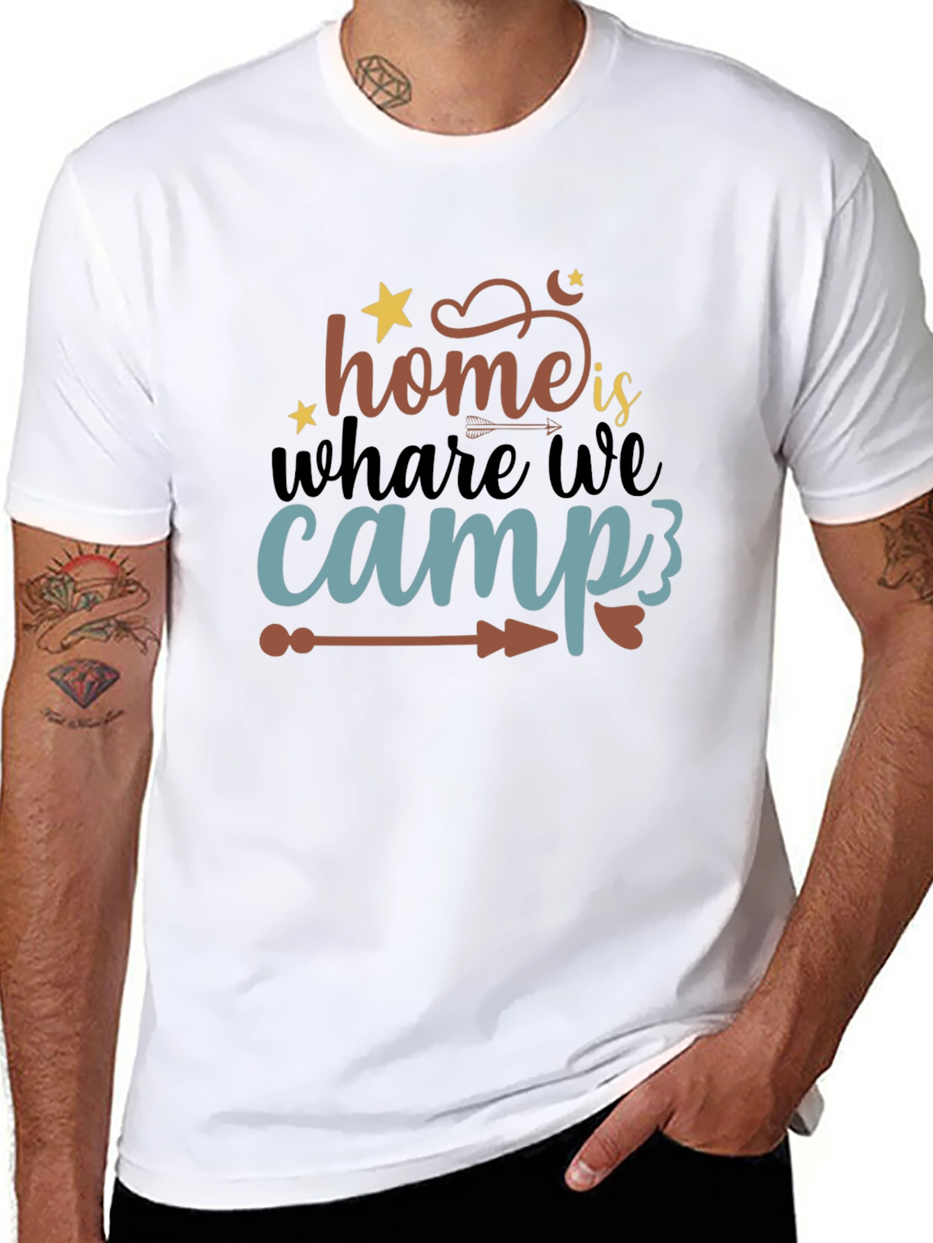 Home Is Where We Camp Graphic Tee