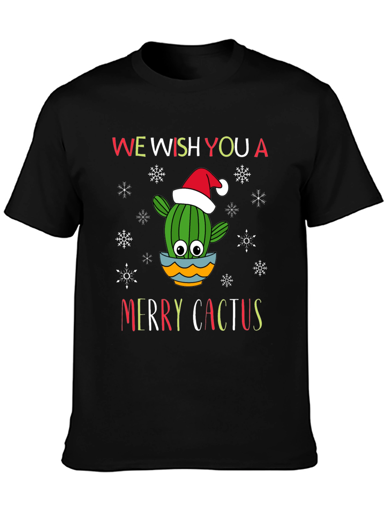 Merry Cactus Christmas Holiday T-Shirt