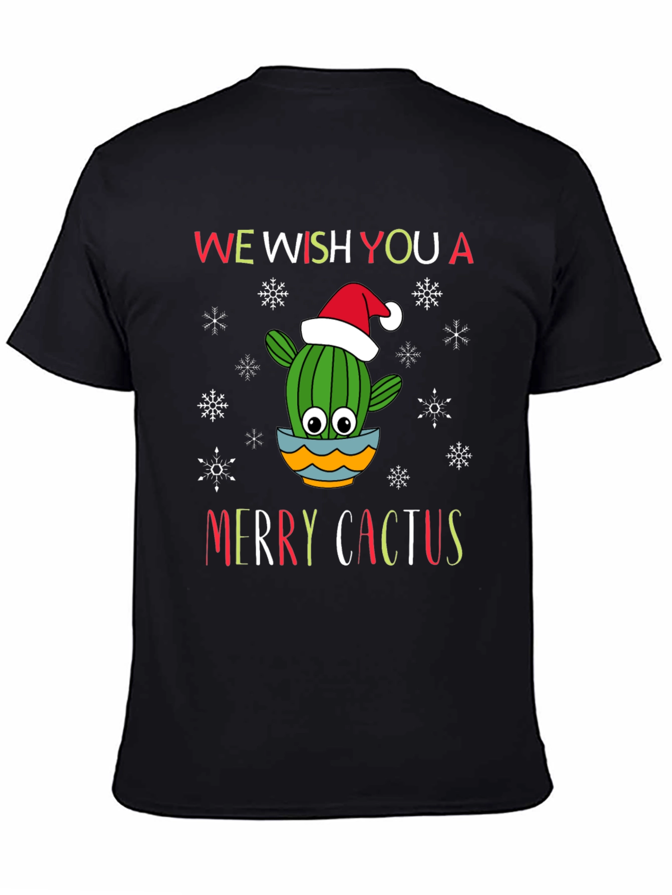 Merry Cactus Christmas Holiday T-Shirt
