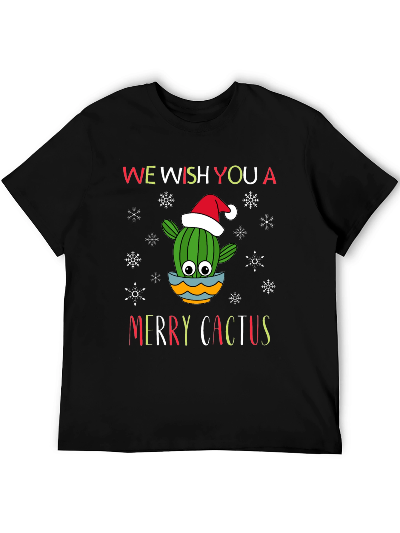 Merry Cactus Christmas Holiday T-Shirt