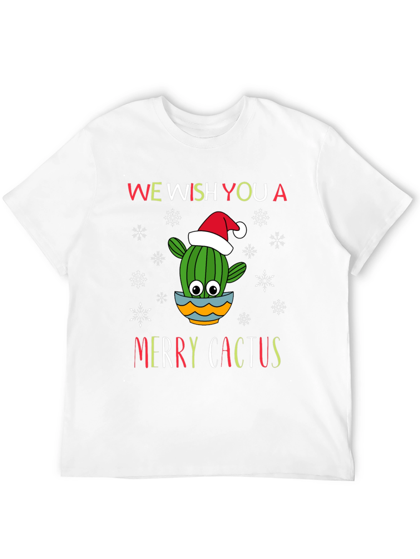 Merry Cactus Christmas Holiday T-Shirt