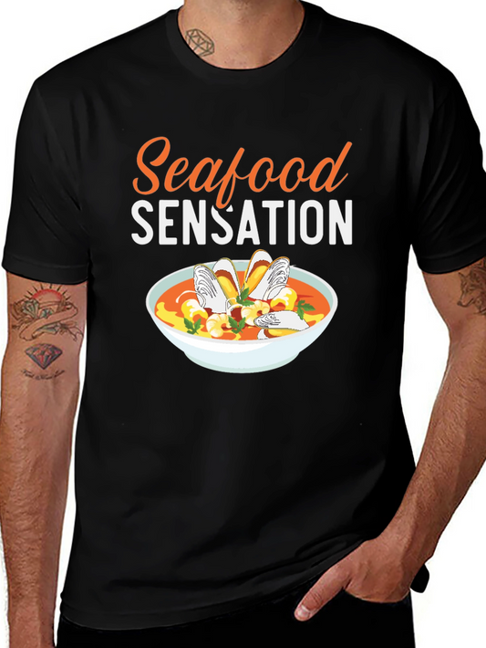 Seafood Sensation Graphic Tee - Food Lovers T-Shirt