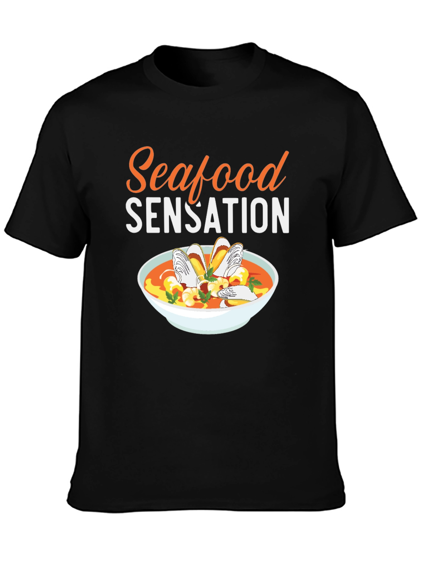 Seafood Sensation Graphic Tee - Food Lovers T-Shirt