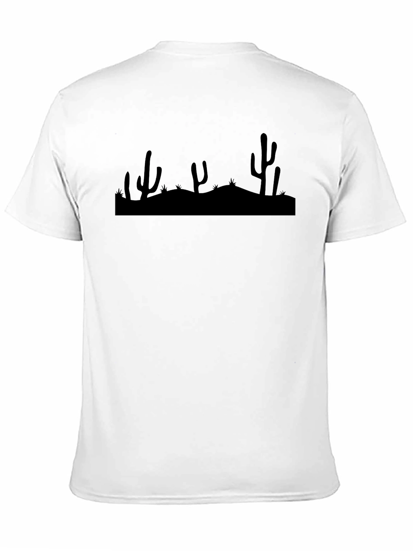 Cactus Silhouette Black T-Shirt