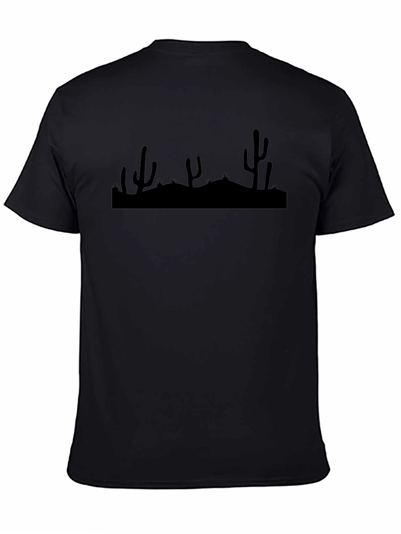 Cactus Silhouette Black T-Shirt
