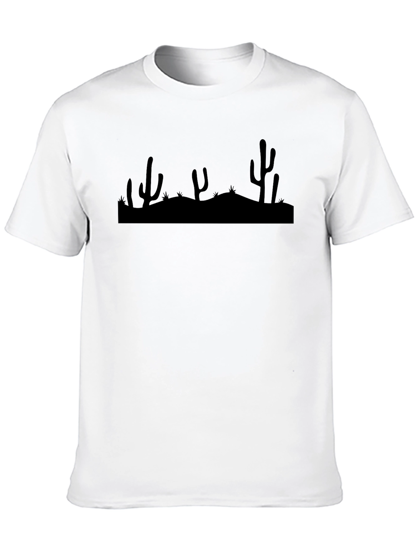 Cactus Silhouette Black T-Shirt