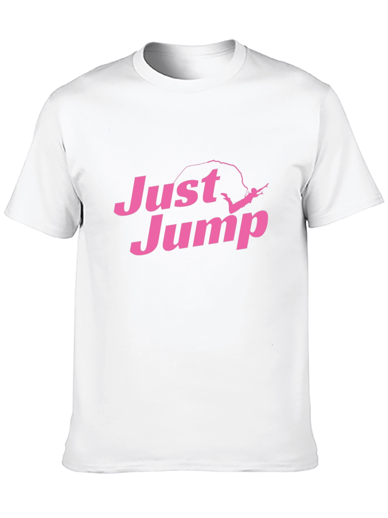 Just Jump Graphic Tee - Black Cotton Blend