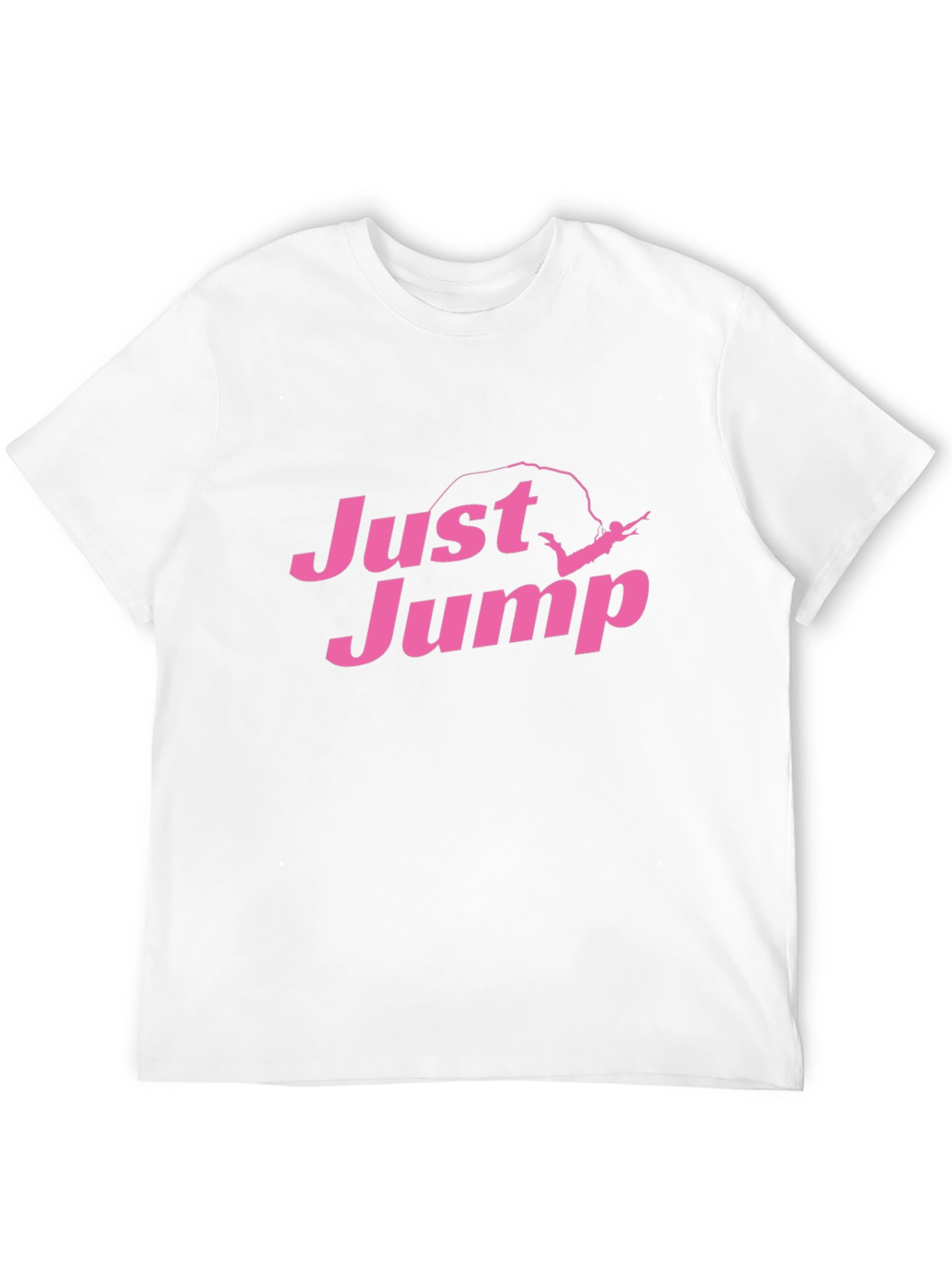Just Jump Graphic Tee - Black Cotton Blend