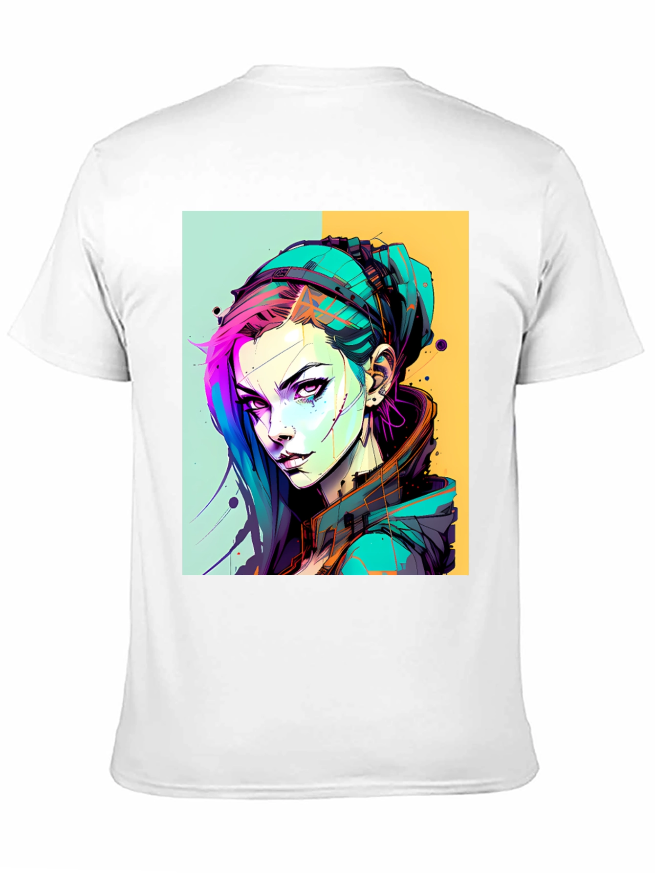 Edgy Anime Art Graphic Tee - Unisex Black T-Shirt
