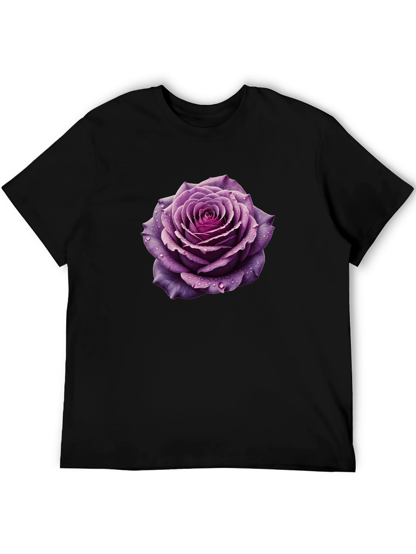 Purple Rose Graphic Tee
