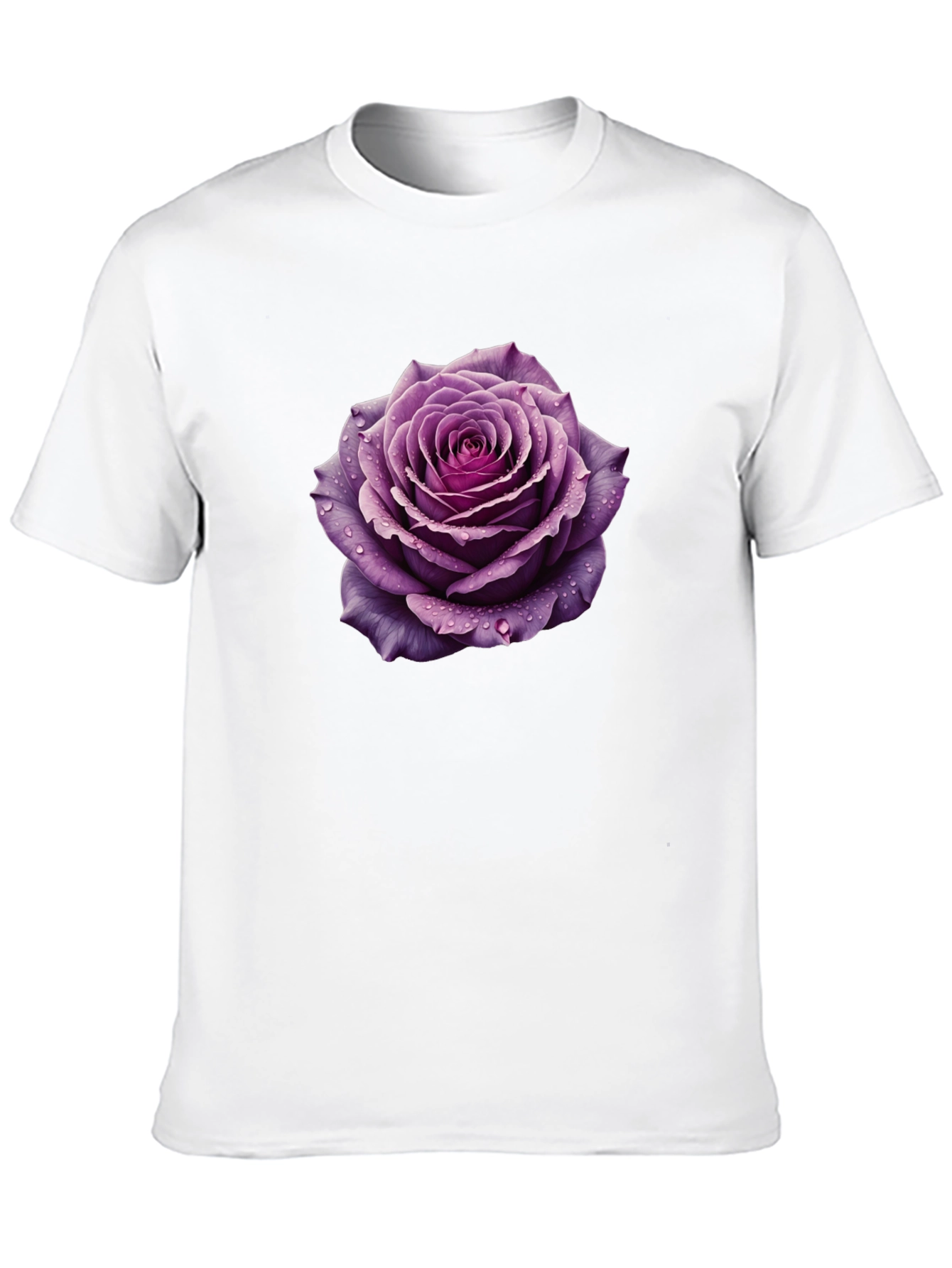 Purple Rose Graphic Tee