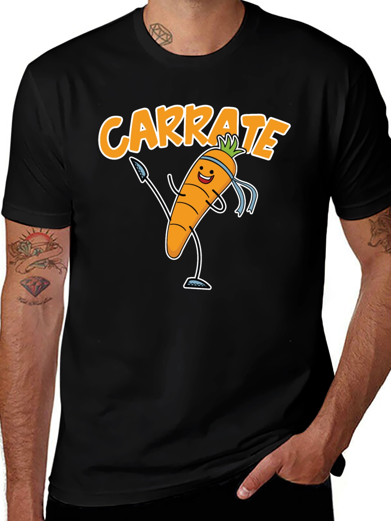 Carrate T-Shirt - Funny Carrot Karate Tee
