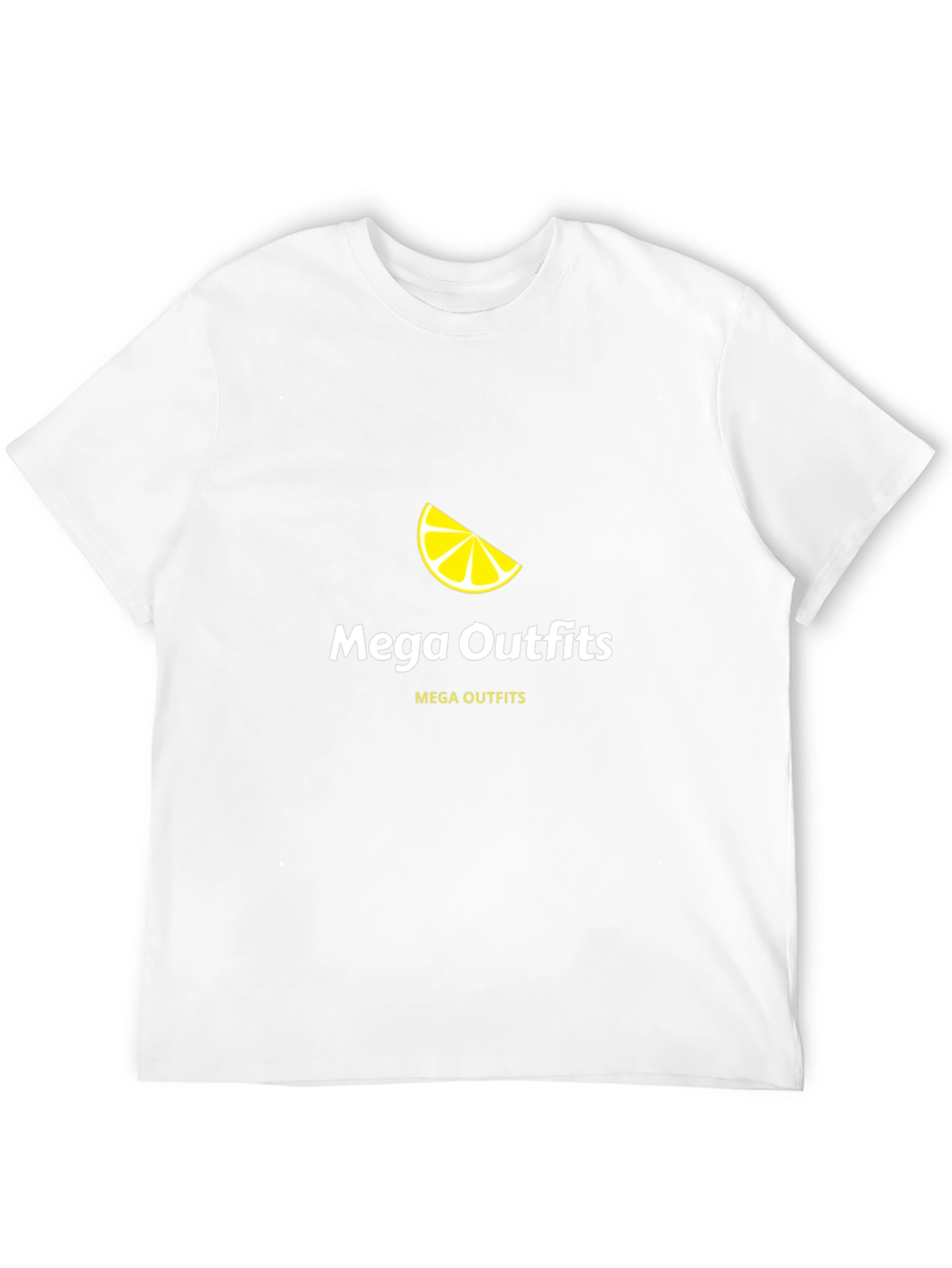 Mega Outfits Black Graphic Tee - Lemon Design