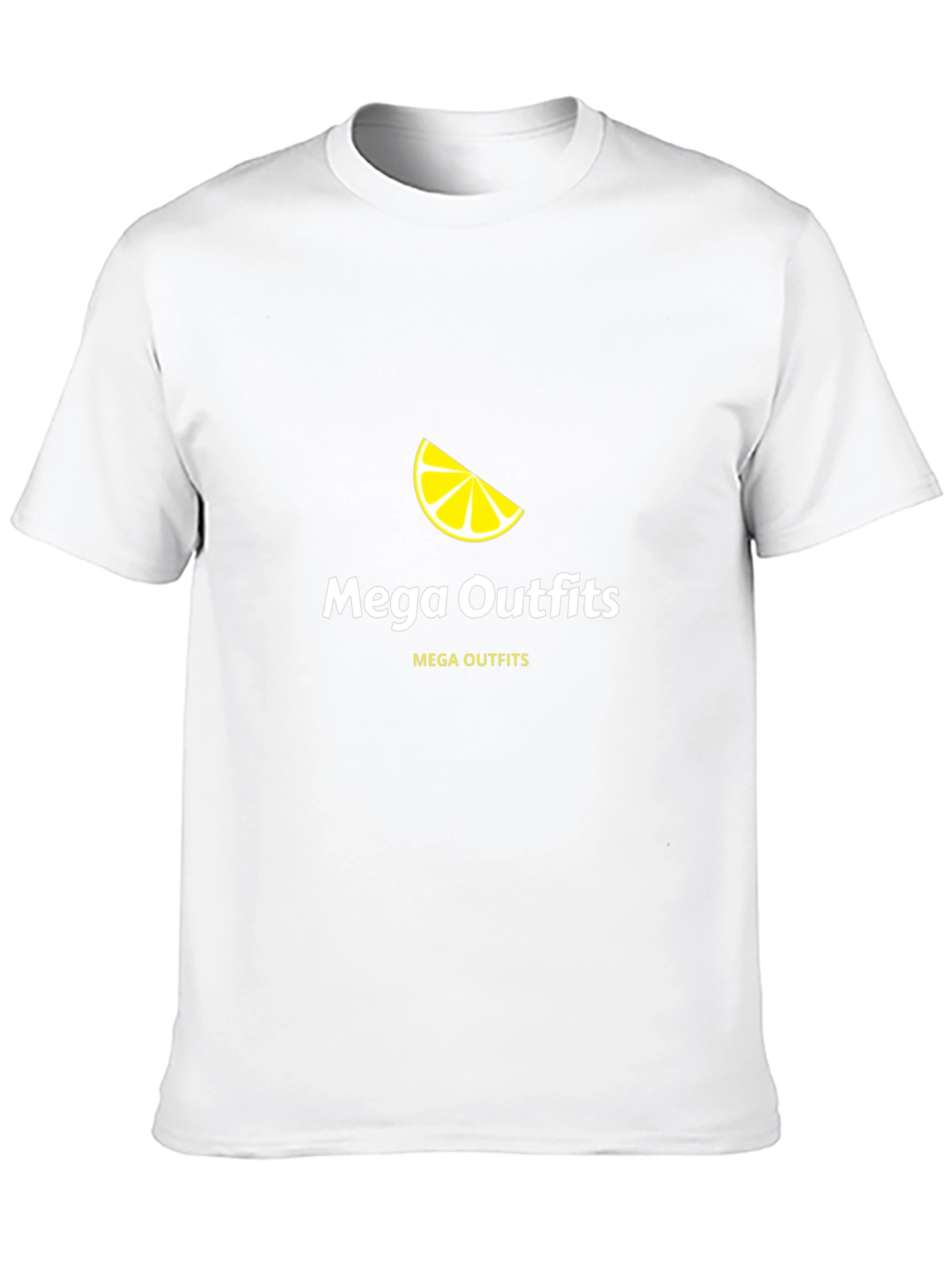 Mega Outfits Black Graphic Tee - Lemon Design