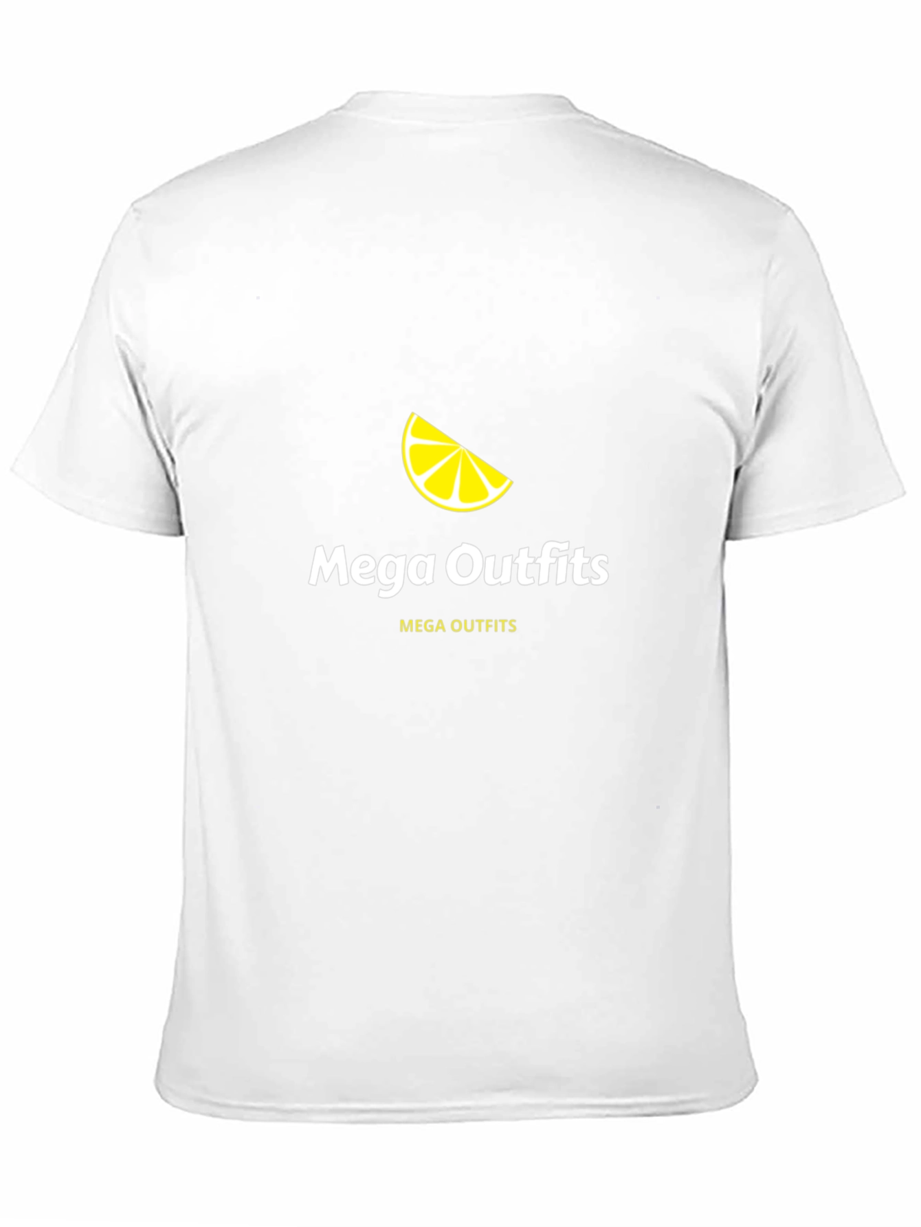 Mega Outfits Black Graphic Tee - Lemon Design