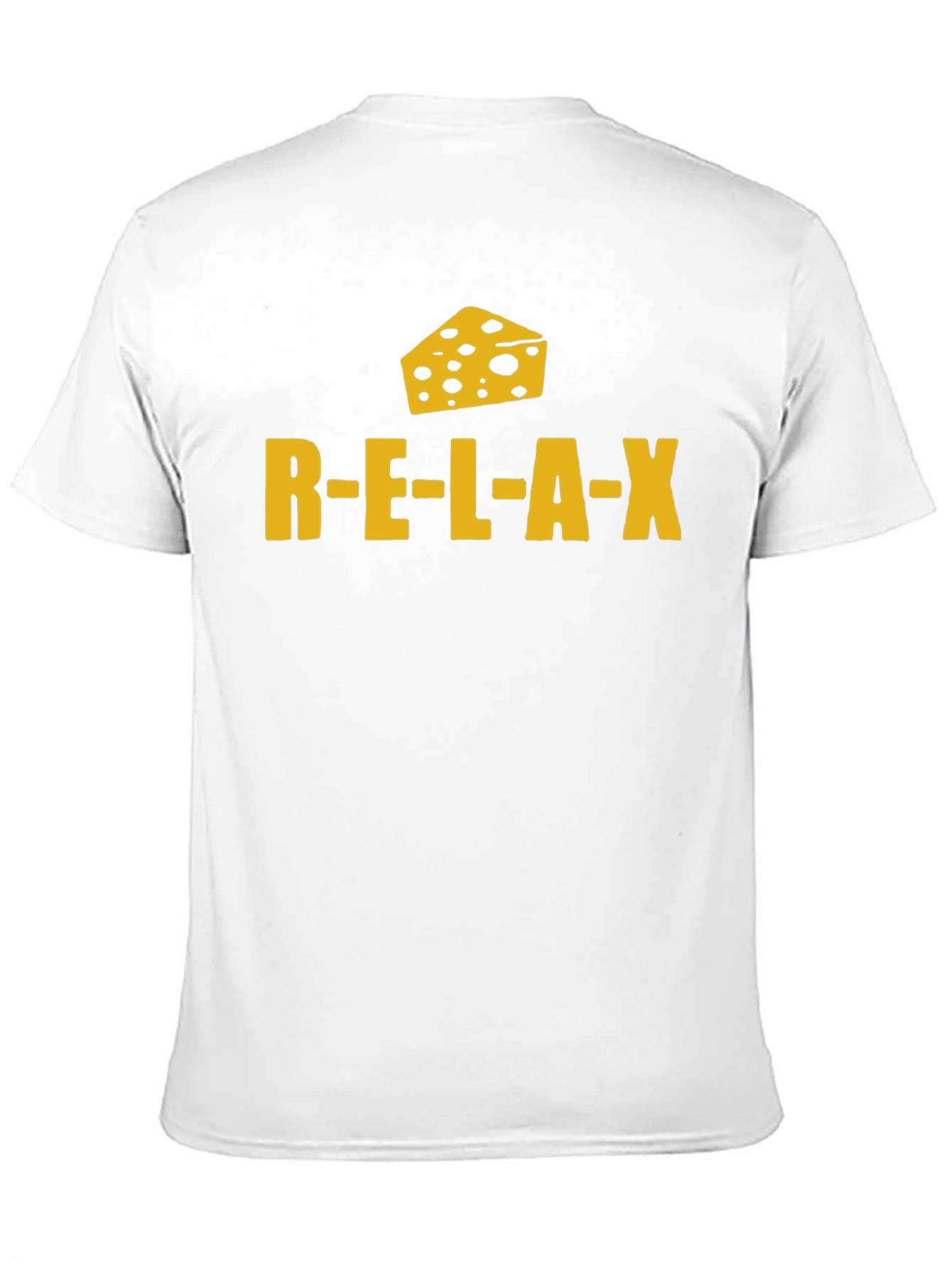 Relax Cheese Black T-Shirt Funny Graphic Tee