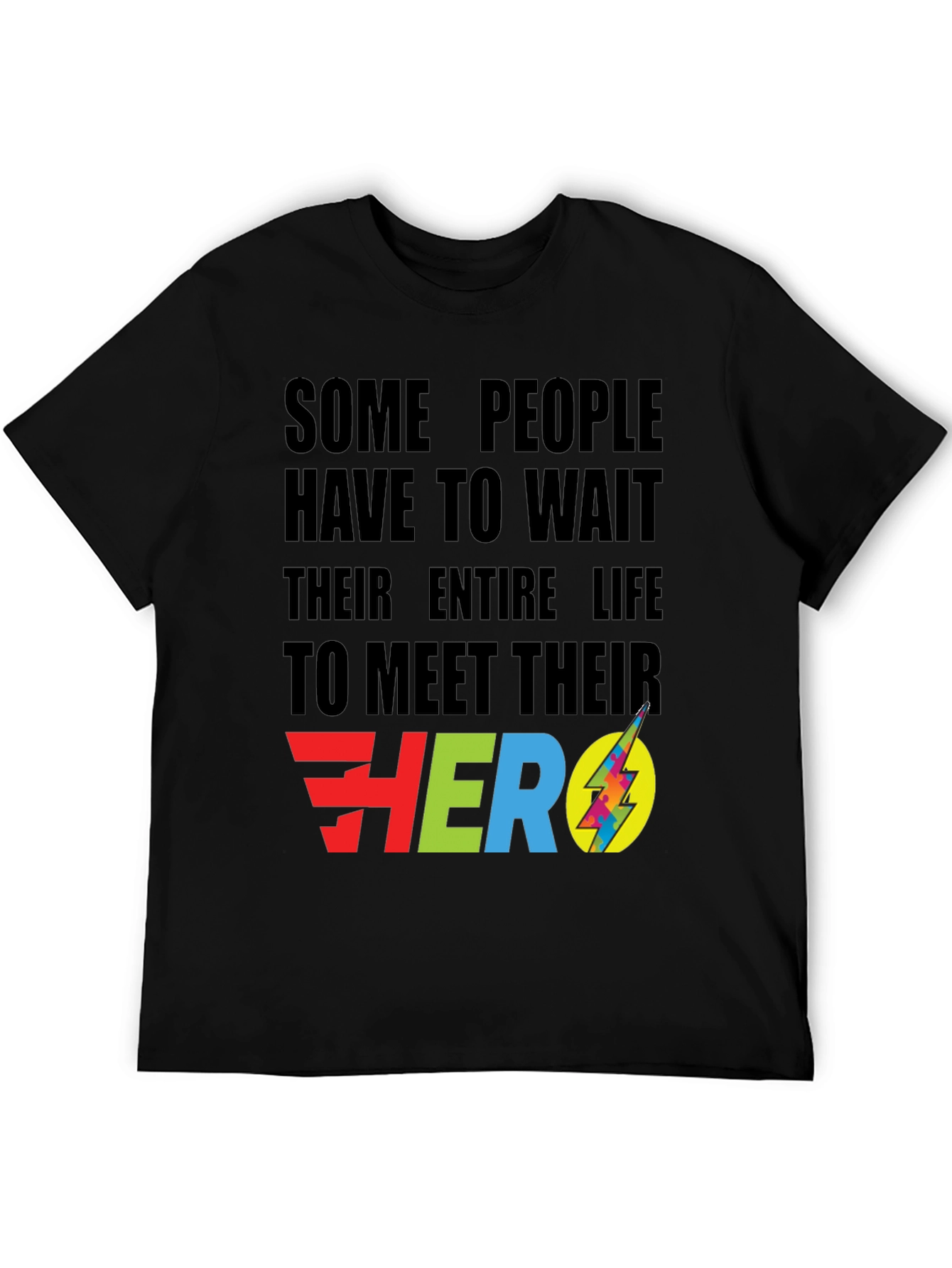 Meet Your Hero Black Graphic Tee