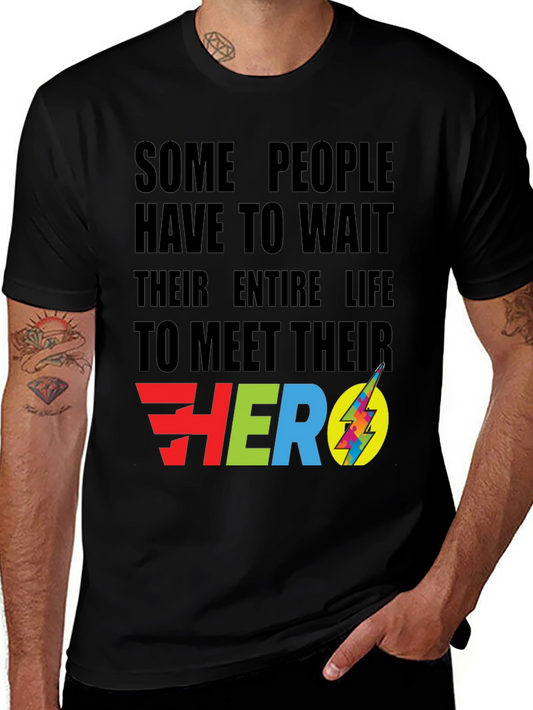 Meet Your Hero Black Graphic Tee