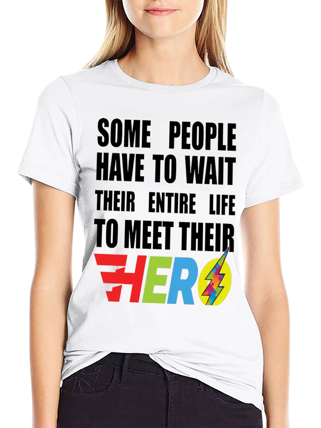 Meet Your Hero Black Graphic Tee