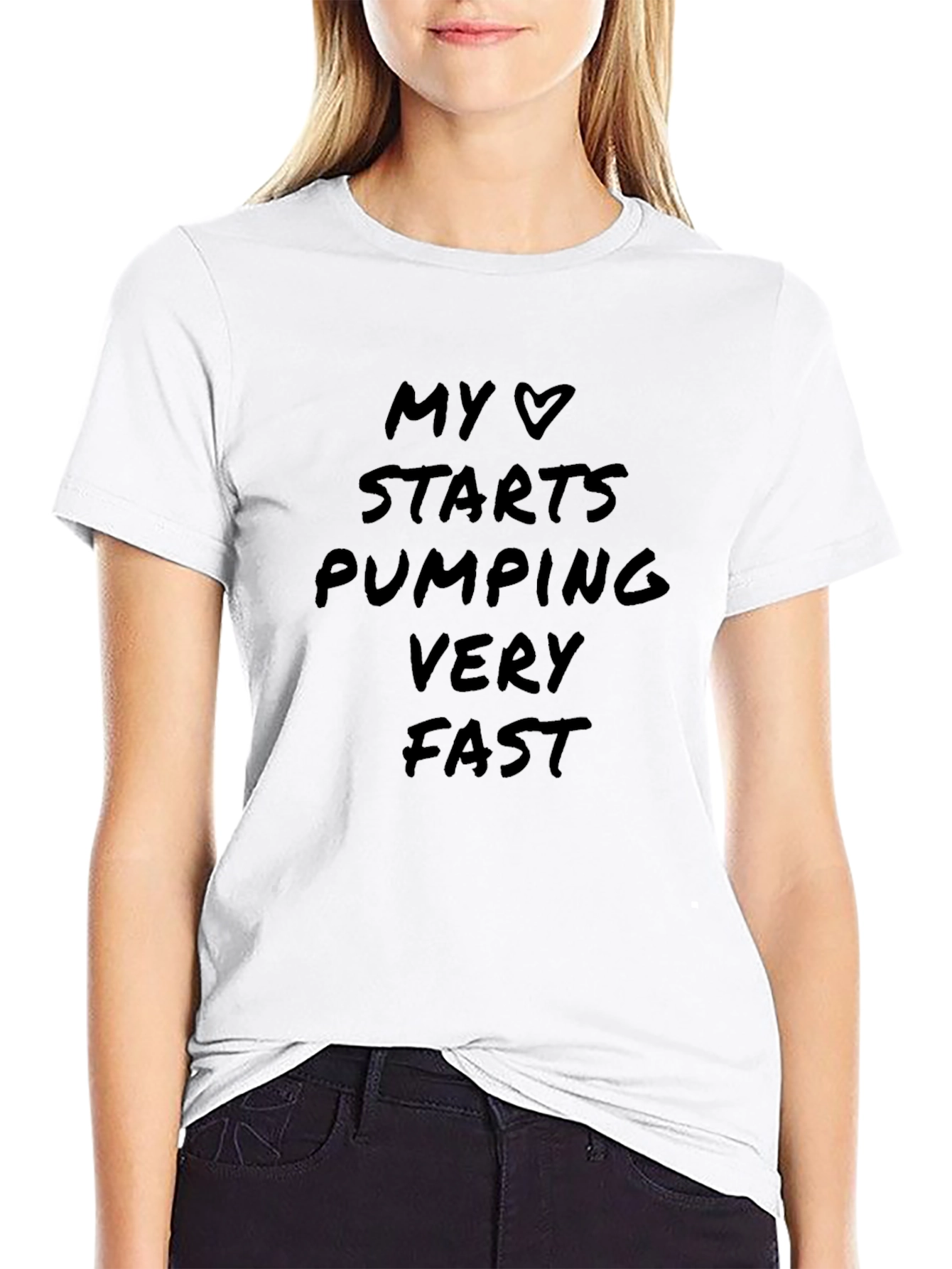 My Heart Pumps Fast Graphic T-Shirt