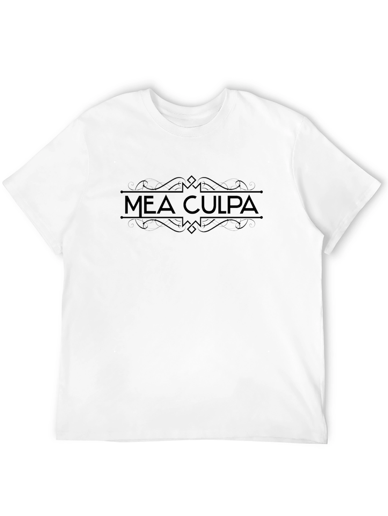 Mea Culpa Graphic Tee - Black