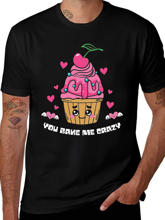 You Bake Me Crazy Graphic Tee - Black
