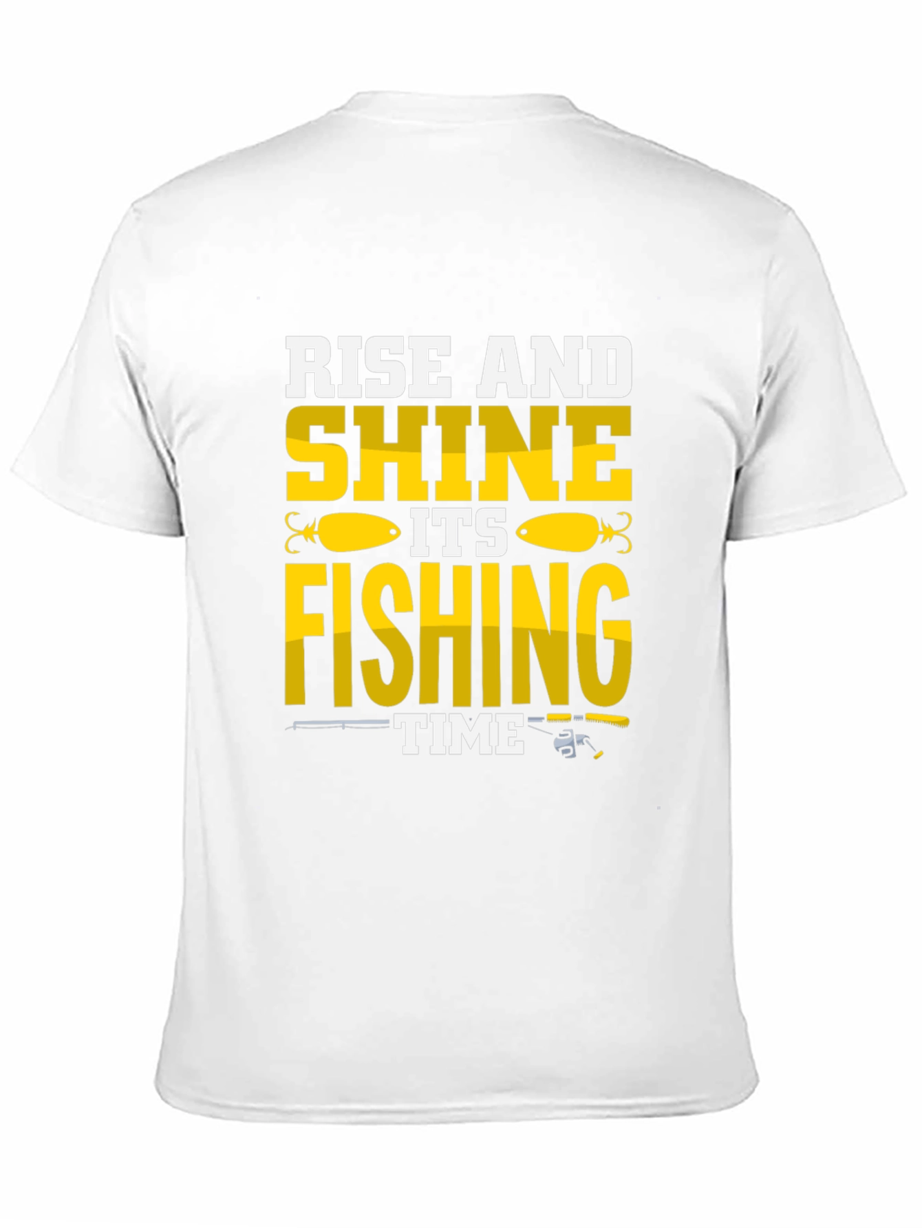 Rise and Shine Fishing Time Graphic T-Shirt
