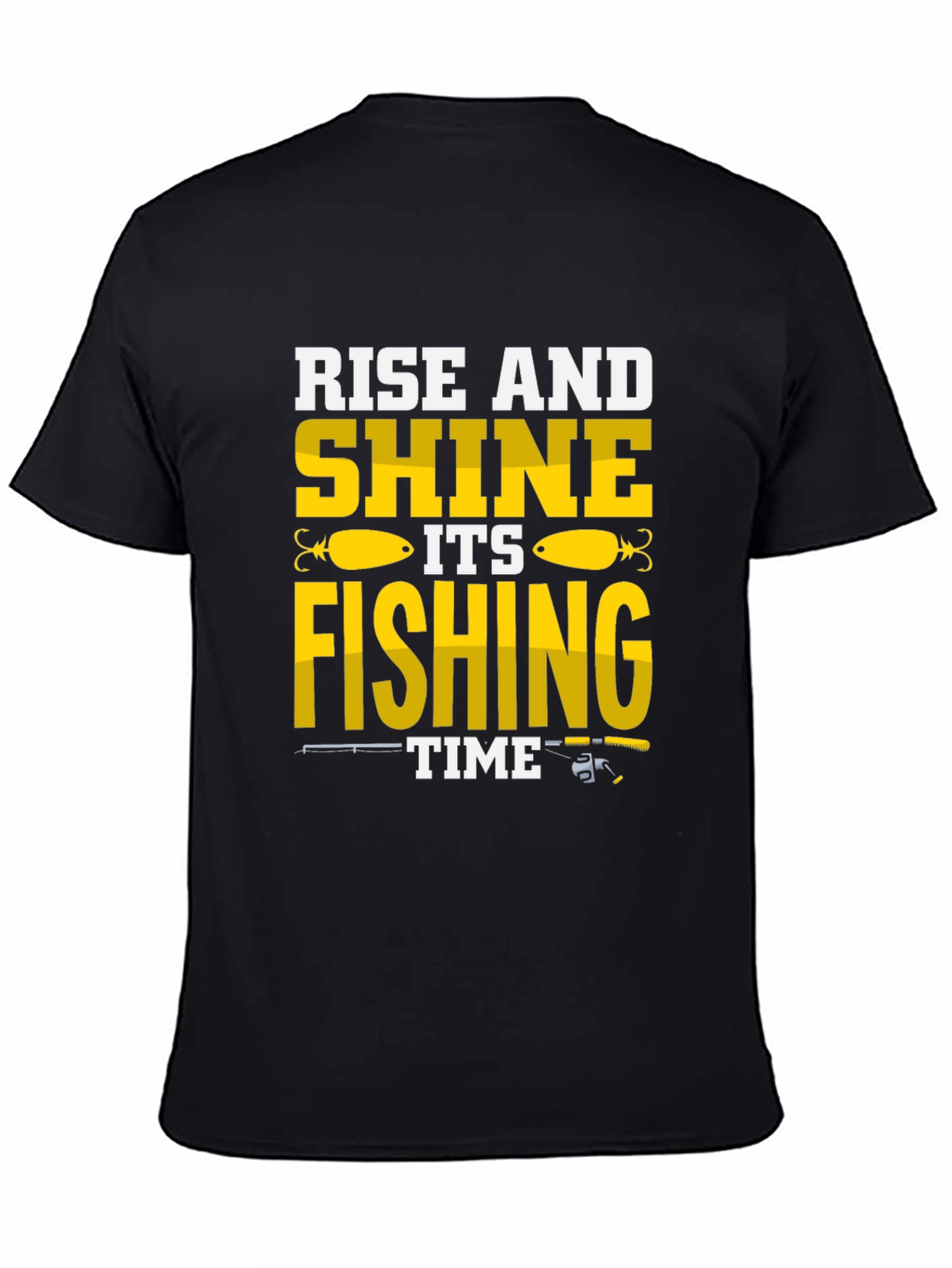 Rise and Shine Fishing Time Graphic T-Shirt