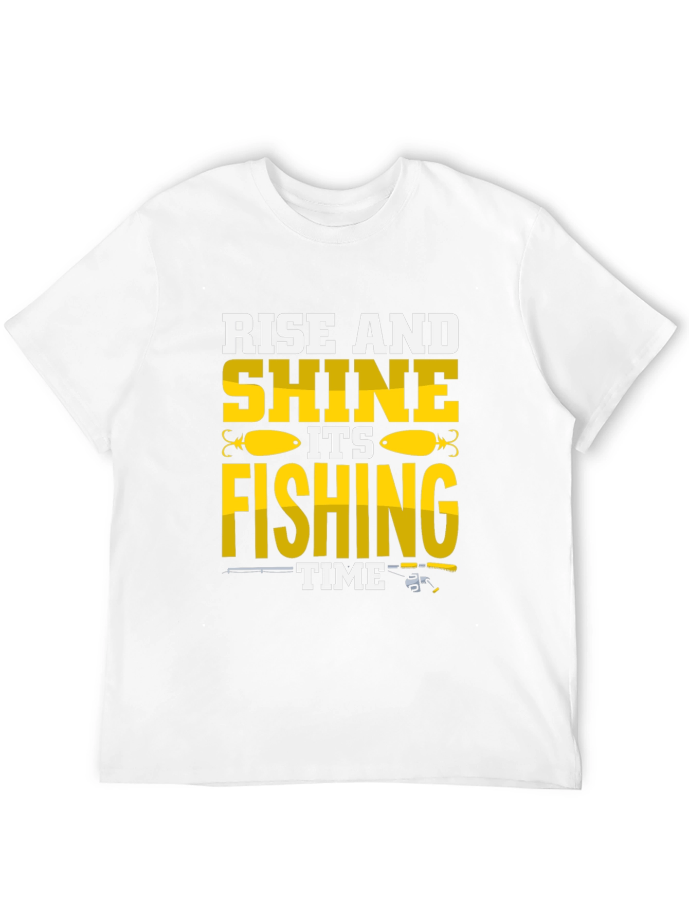 Rise and Shine Fishing Time Graphic T-Shirt