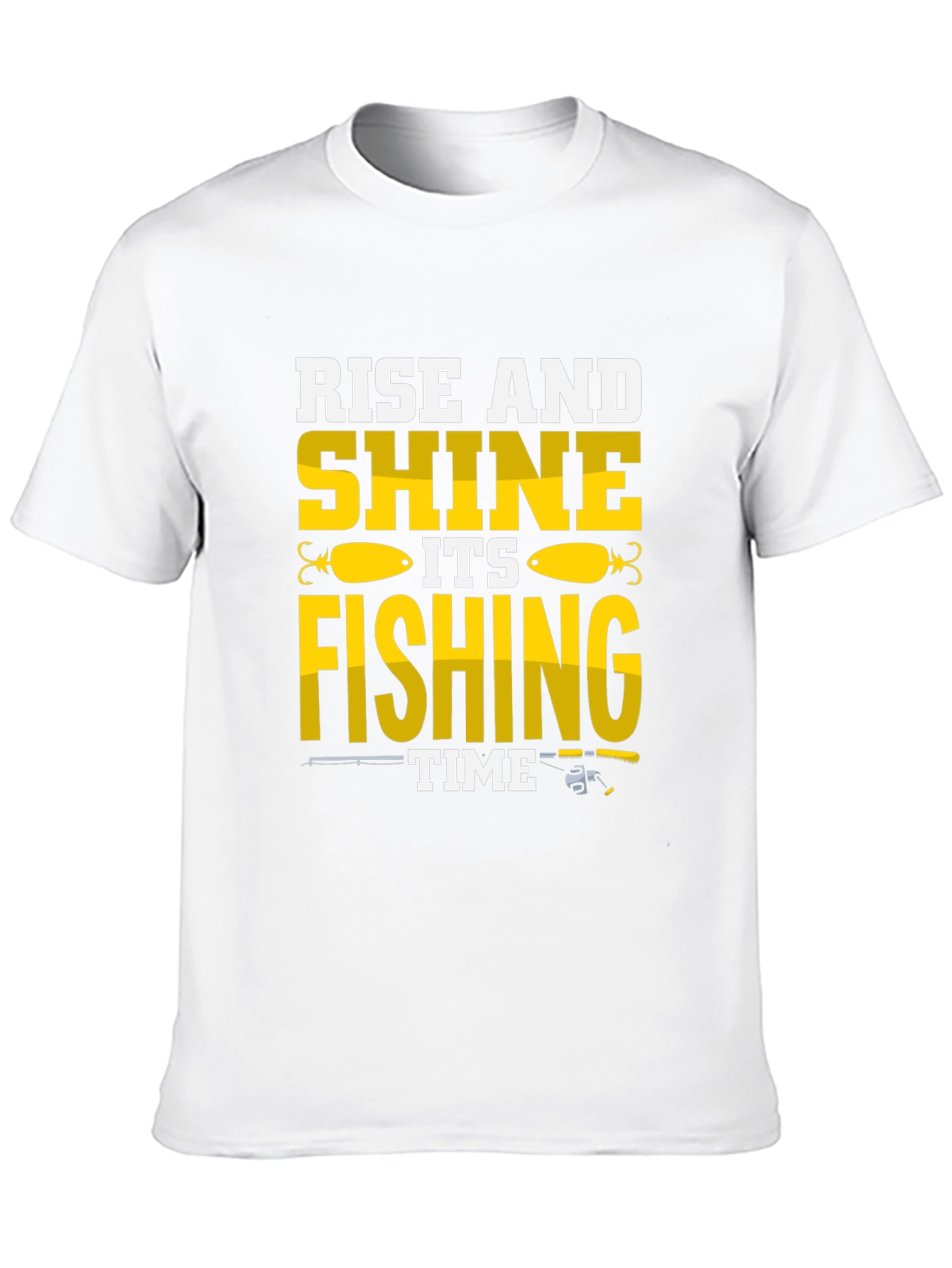 Rise and Shine Fishing Time Graphic T-Shirt