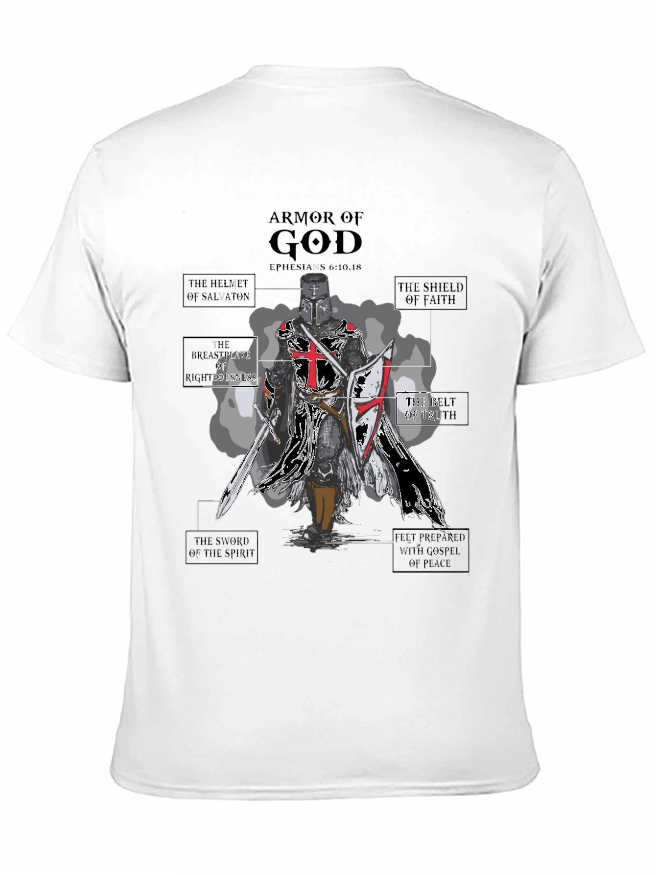 Armor of God Knight Graphic T-Shirt