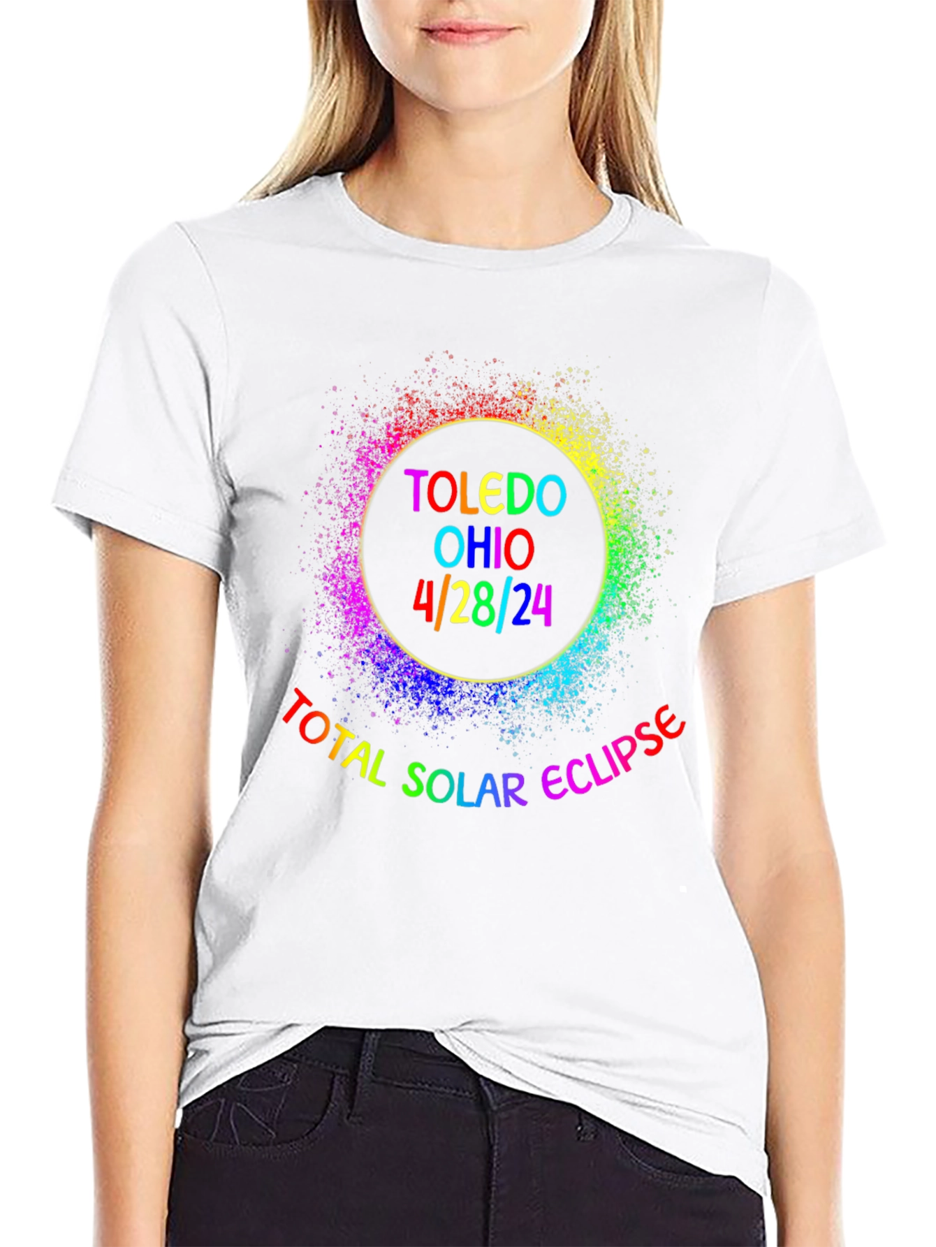 Total Solar Eclipse Toledo Ohio 4/28/24 T-Shirt