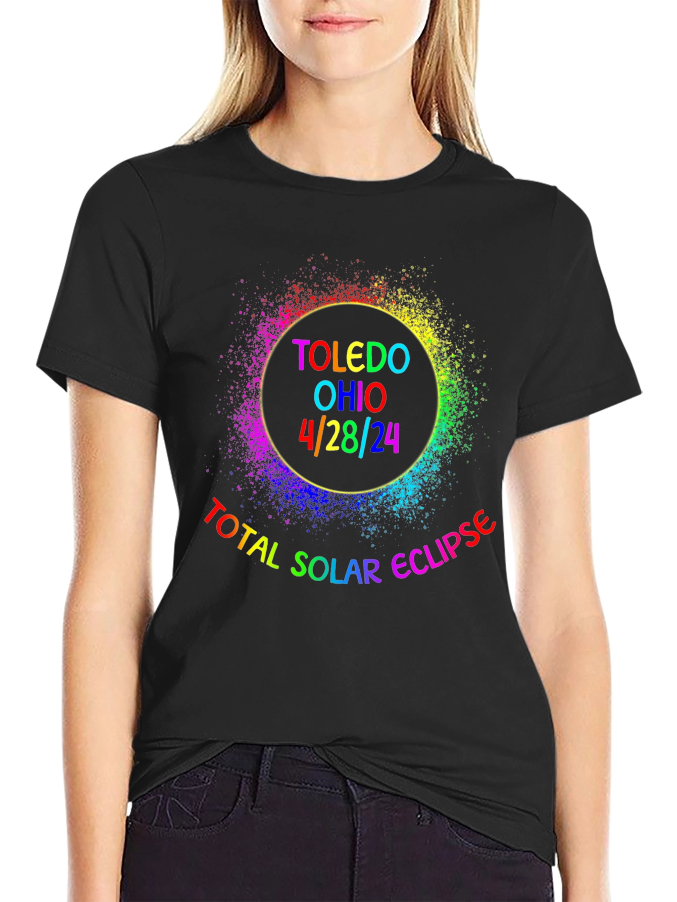Total Solar Eclipse Toledo Ohio 4/28/24 T-Shirt