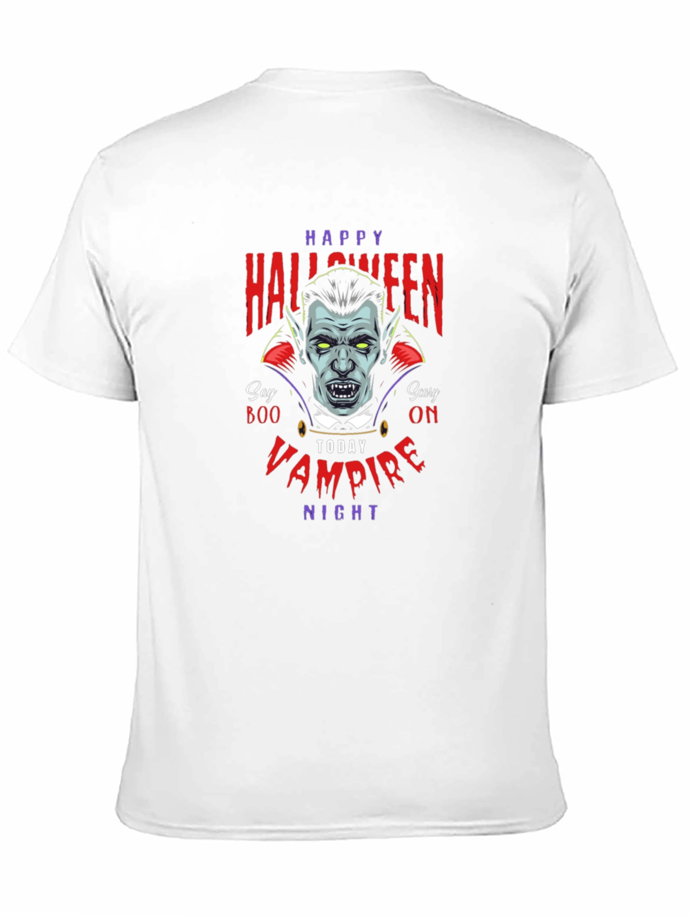 Happy Halloween Vampire Night Graphic T-Shirt