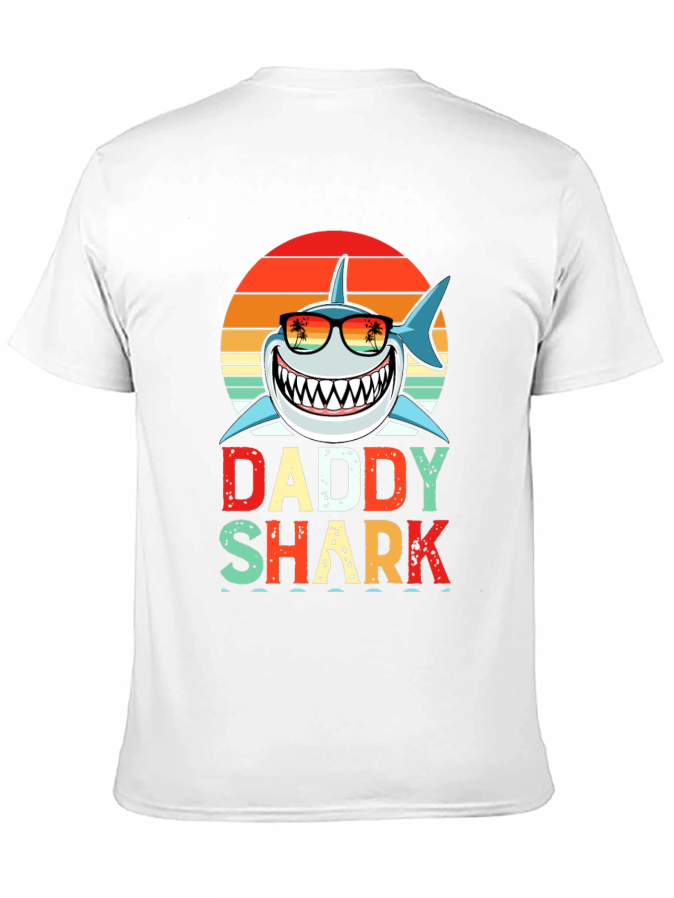Daddy Shark Graphic T-Shirt - Novelty Family Tee