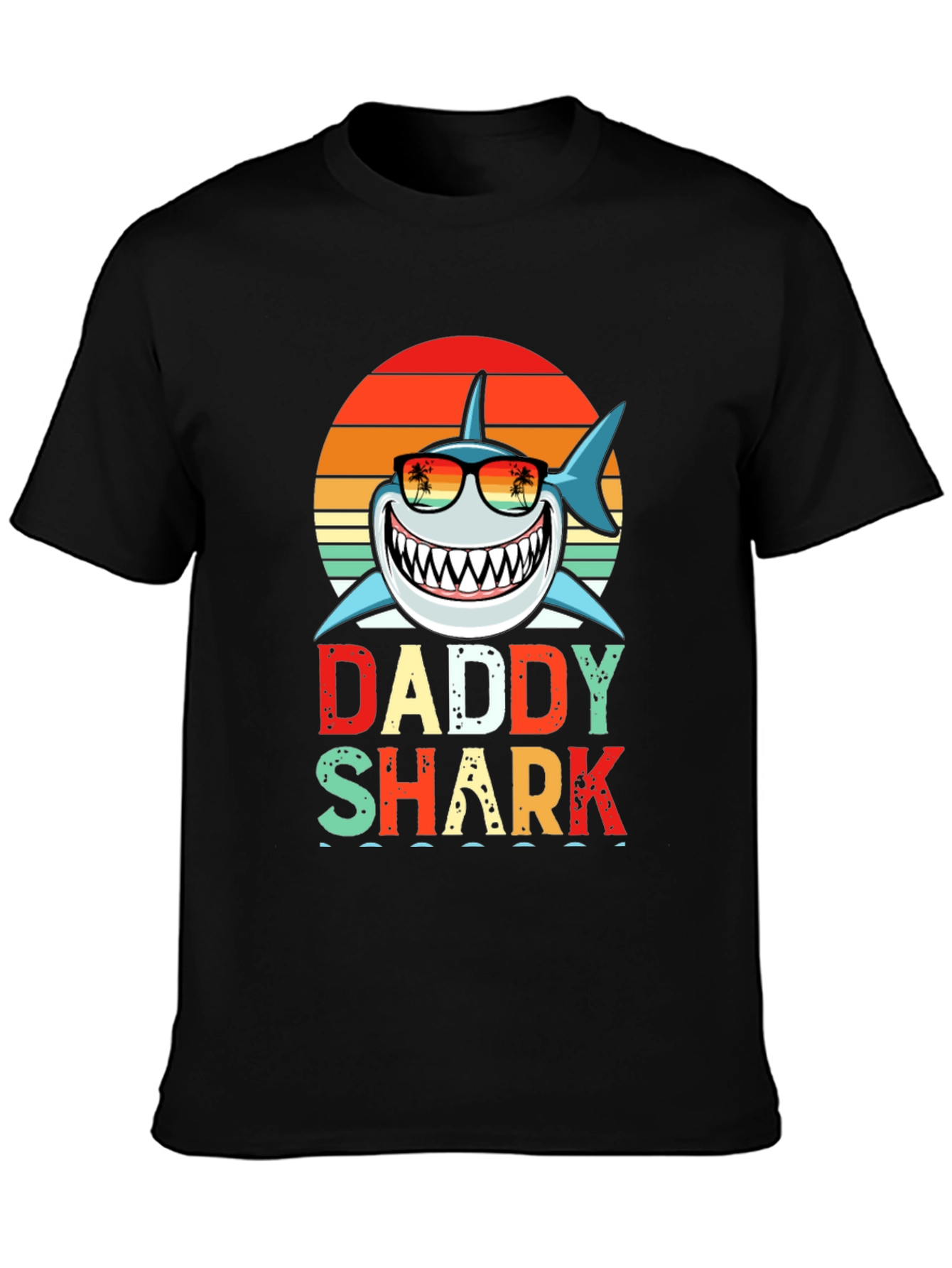 Daddy Shark Graphic T-Shirt - Novelty Family Tee