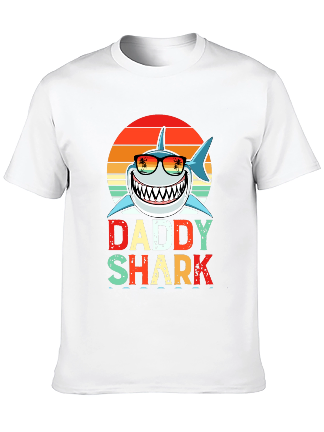 Daddy Shark Graphic T-Shirt - Novelty Family Tee