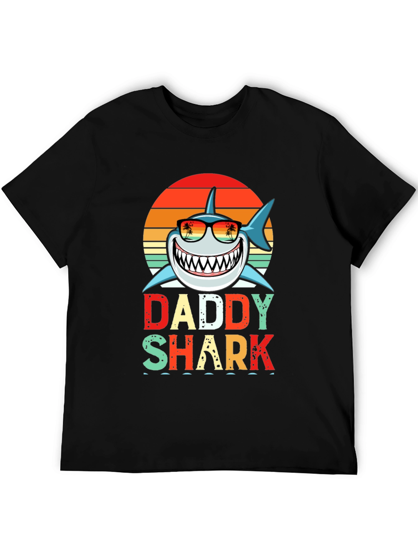 Daddy Shark Graphic T-Shirt - Novelty Family Tee