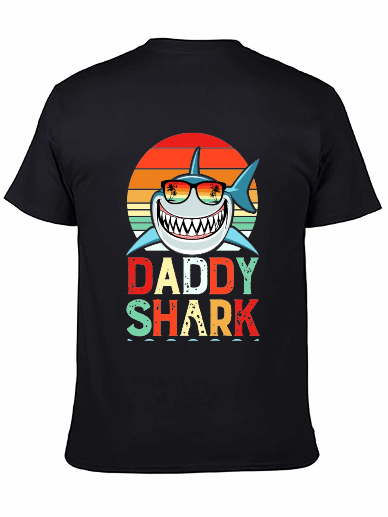 Daddy Shark Graphic T-Shirt - Novelty Family Tee