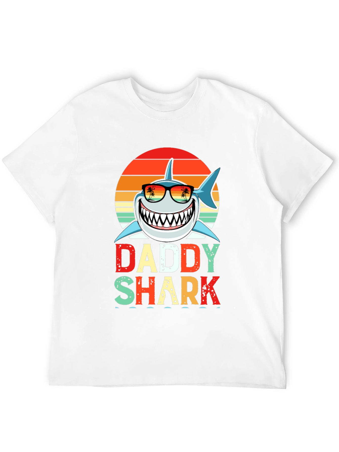 Daddy Shark Graphic T-Shirt - Novelty Family Tee