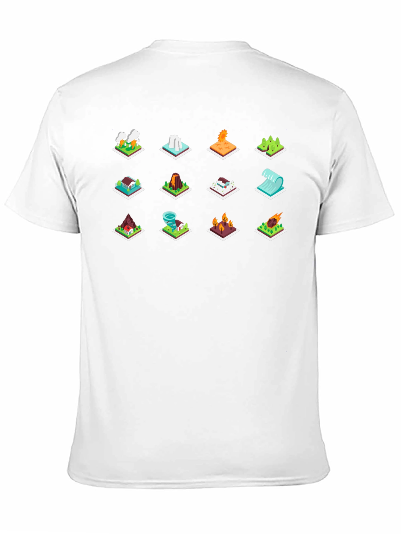 Disaster Icons T-Shirt - Funny Graphic Tee